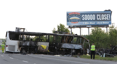 Colisión mortal en una carretera de Californis